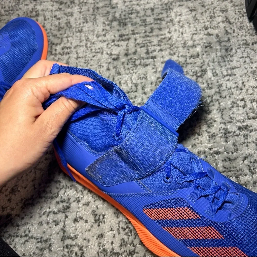 Adidas Blue & Orange Crazy Power Rk Cross Trainers Size 10.5